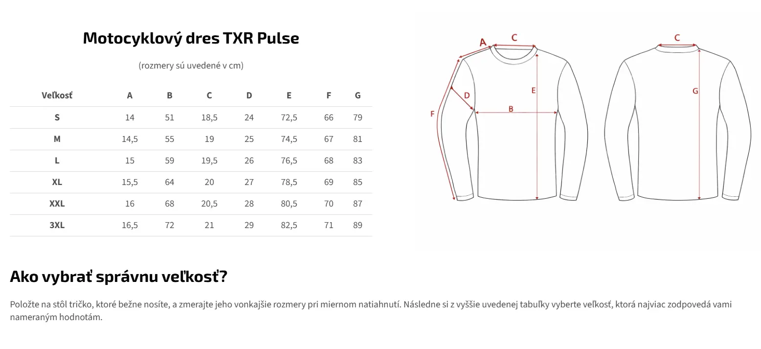 TXR Motokrosový dres Pulse čierny M